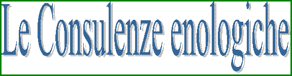 Le Consulenze enologiche  